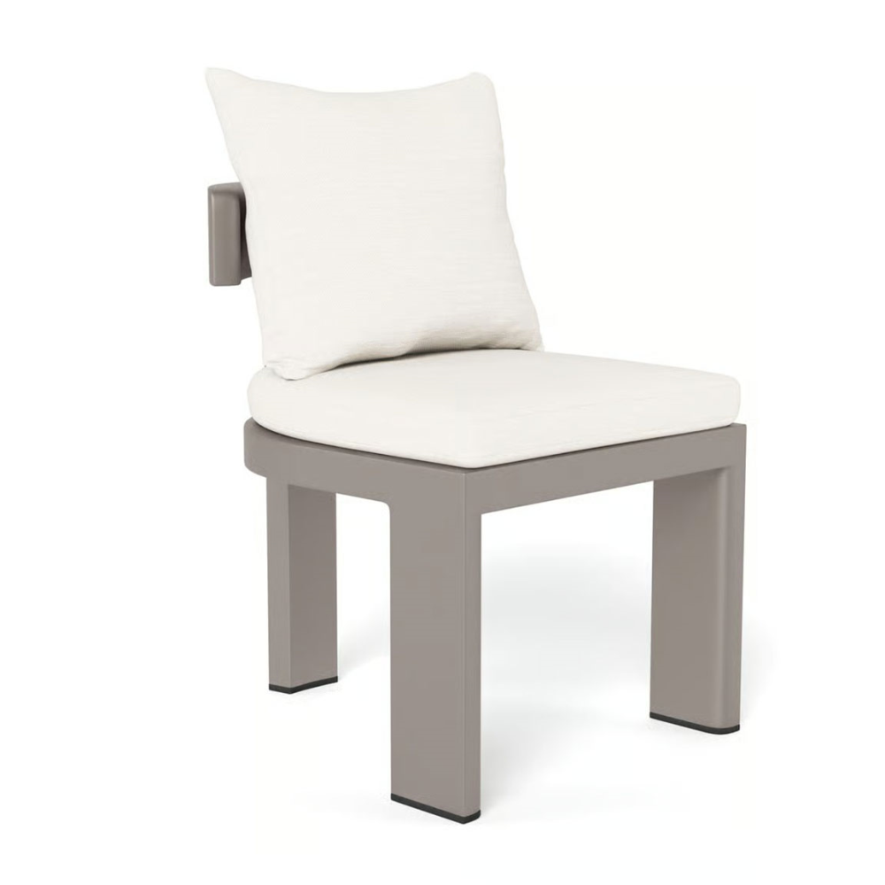 Caicos Outdoor Dining Chair, Taupe