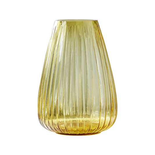 Kusintha Vase, H22 cm, Amber Glass