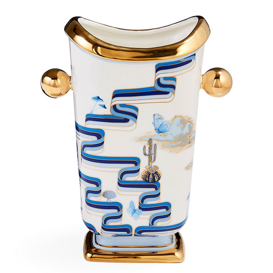Druggist Tall Vase, H27 cm, Blue
